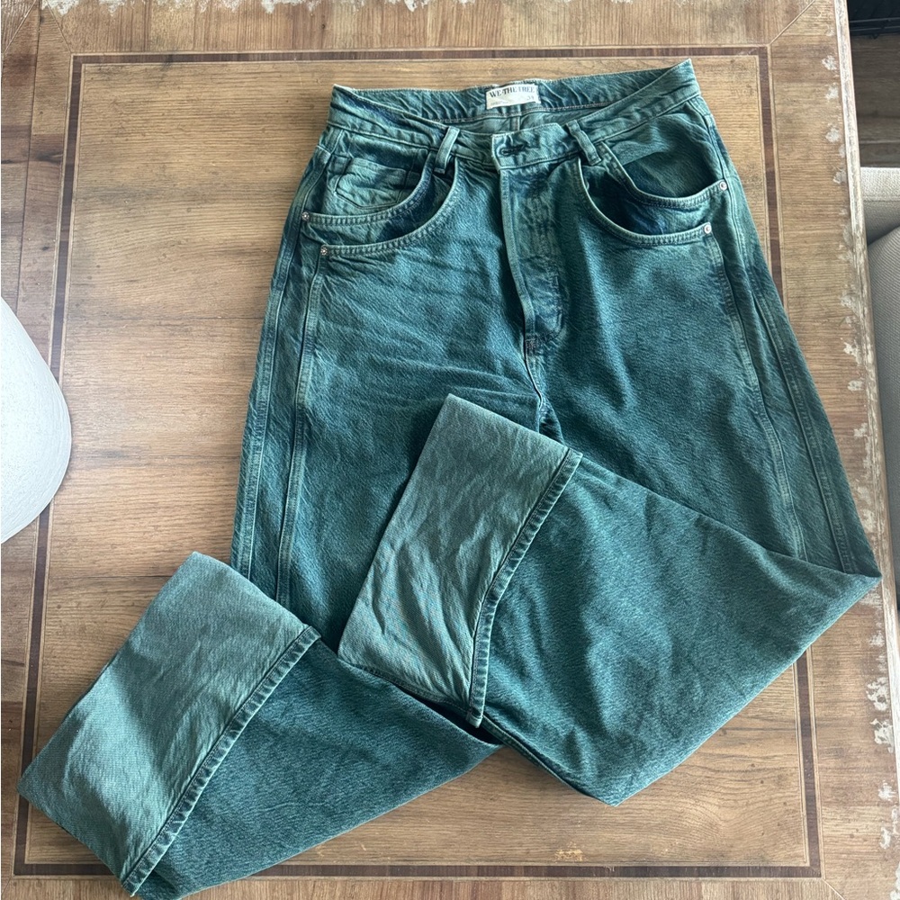 We The Free Teal Low Rise Jeans